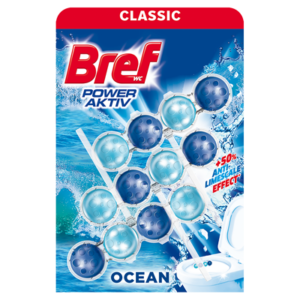 Bref WC тоалетно блокче Power Aktiv Ocean 3х50г