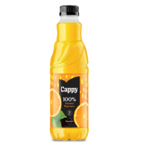Cappy Натурален сок портокал 100% 6бр х 1л