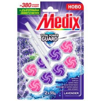 Medix WC Тоалетно блокче лавандула 2х55г