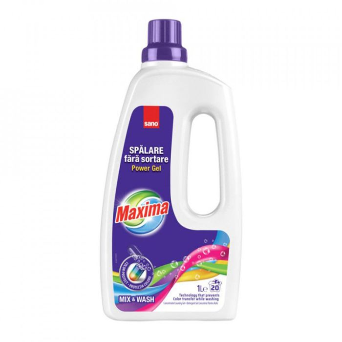 1л гел за пране mix&wash 20 пранета