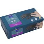Metro professional латексови ръкавици черни раземр xl 100бр