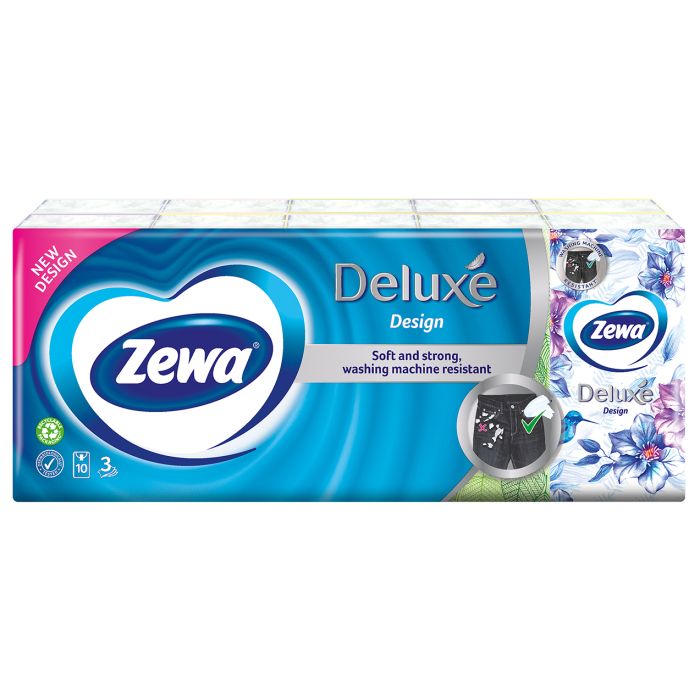Zewa носни кърпи делукс 3пл 10х10