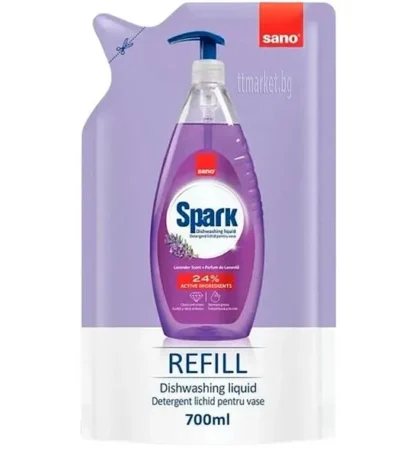 Веро сано spark лавандула 700 мл пълнител
